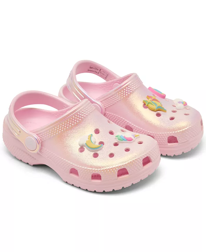 

Классические сабо Unicorn для девочек от Finish Line Crocs, розовый