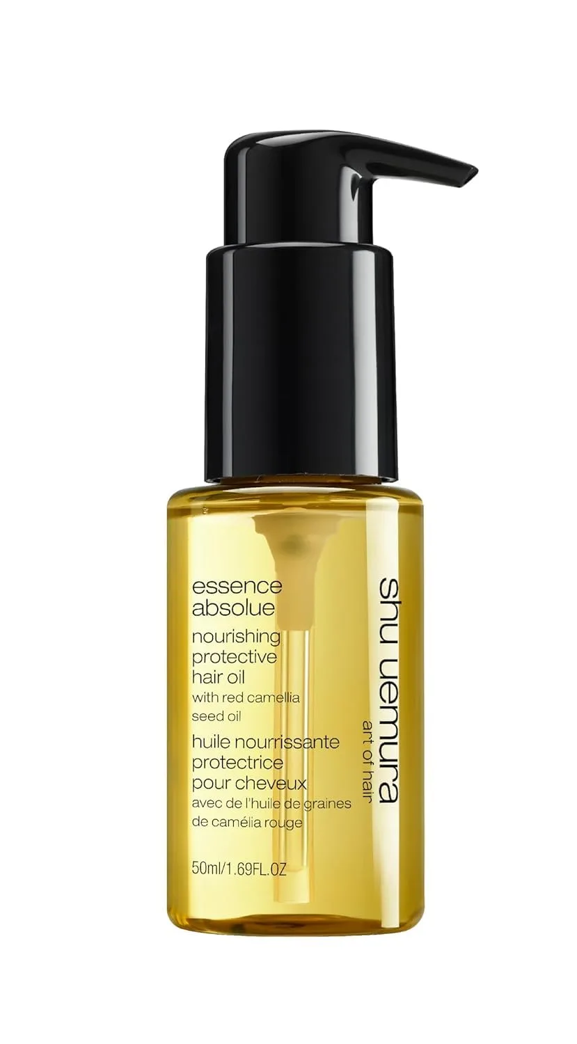 shu uemura art of hair Essence Absolue питательное защитное масло для волос - легкое, увлажняет, придает блеск, уменьшает пушистость и защищает от нагрева с японским маслом камелии 50 мл (1 шт.), red