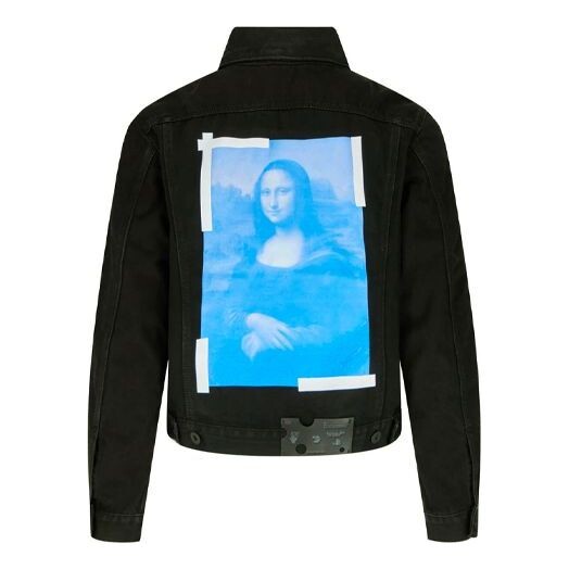 

Куртка ss21 mona lisa denim jacket black Off-White, черный