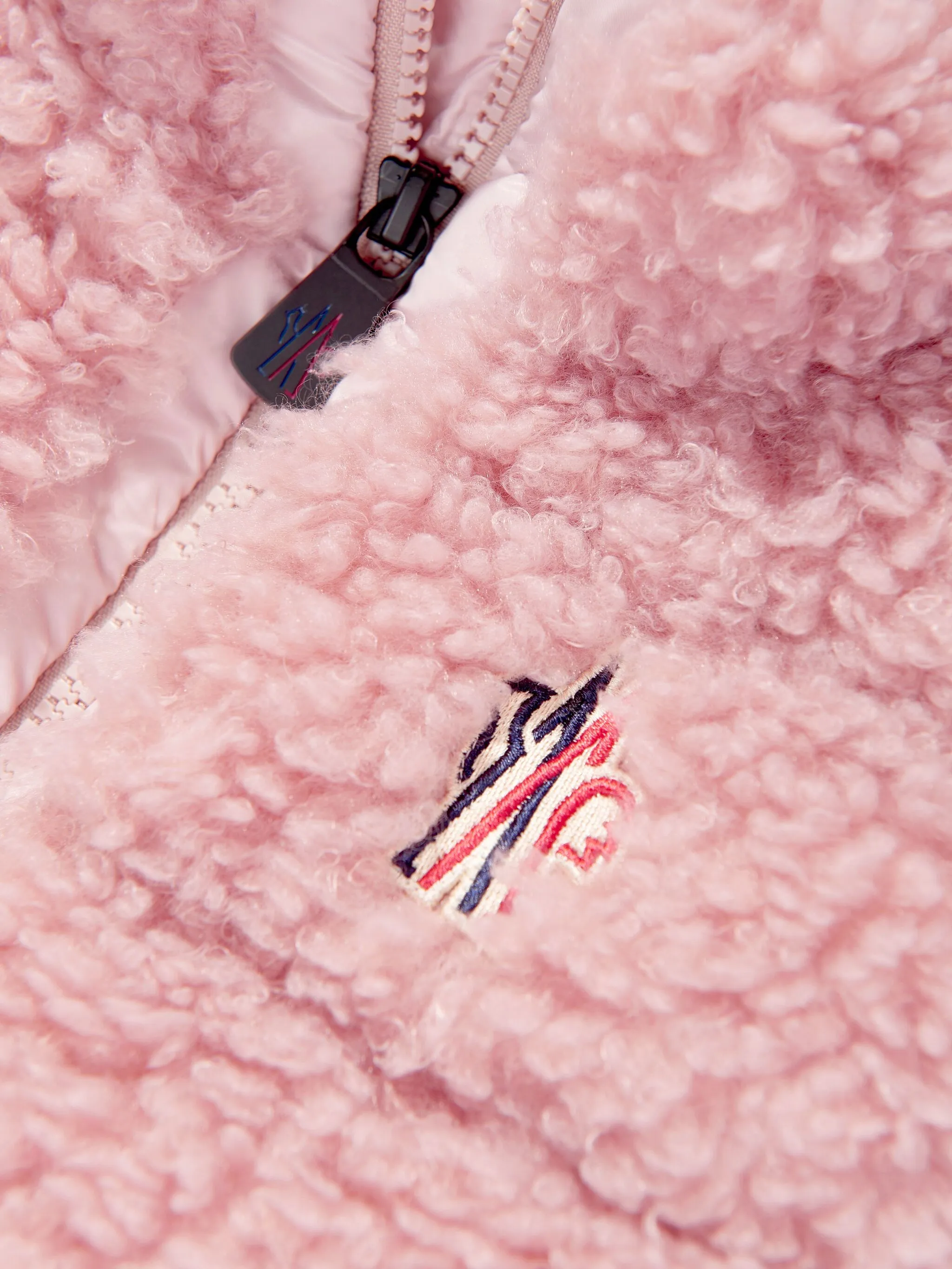 Стеганый жилет Moncler Grenoble Kids, розовый — фото 4