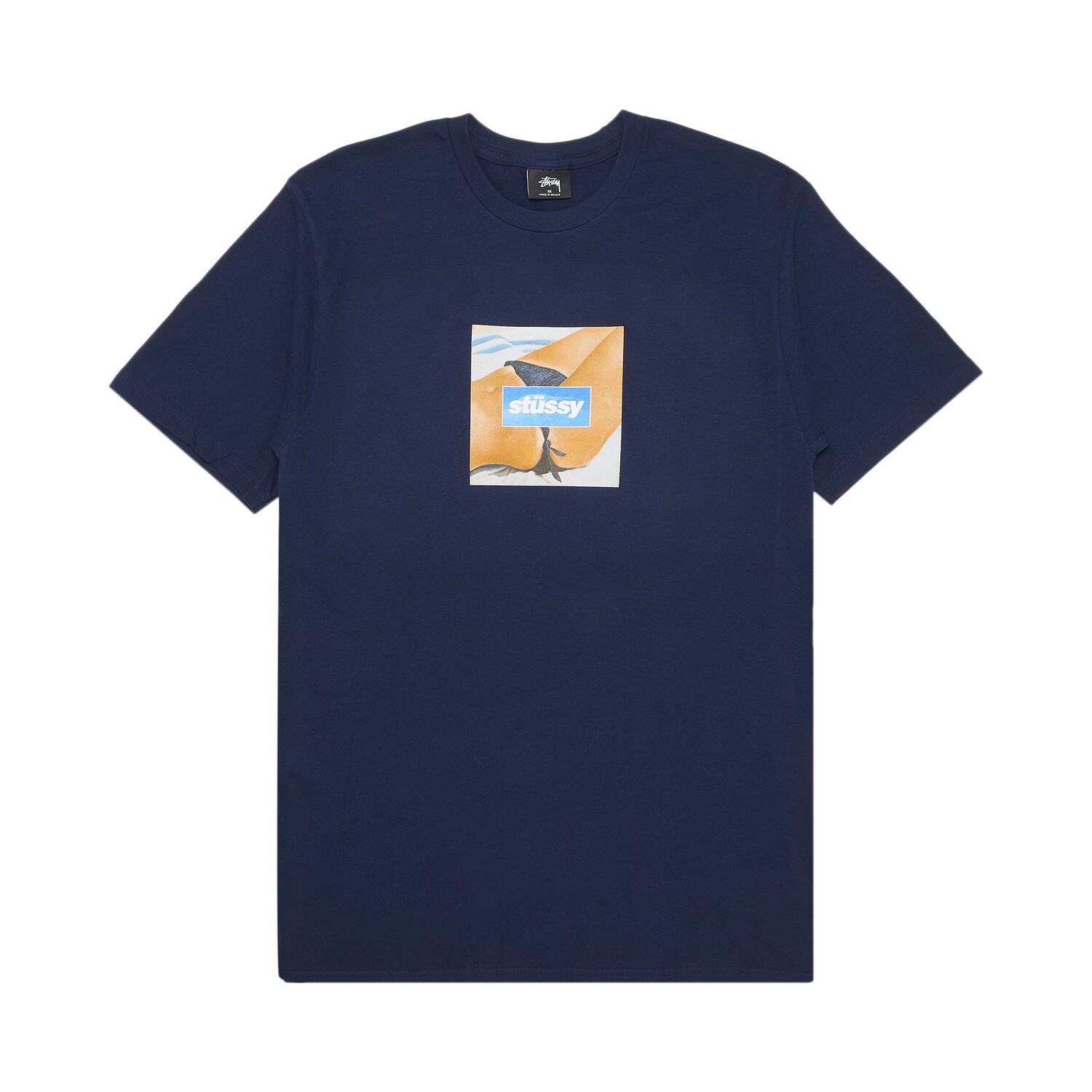 

Футболка бикини Stussy темно-синяя, Синий, Футболка бикини Stussy темно-синяя