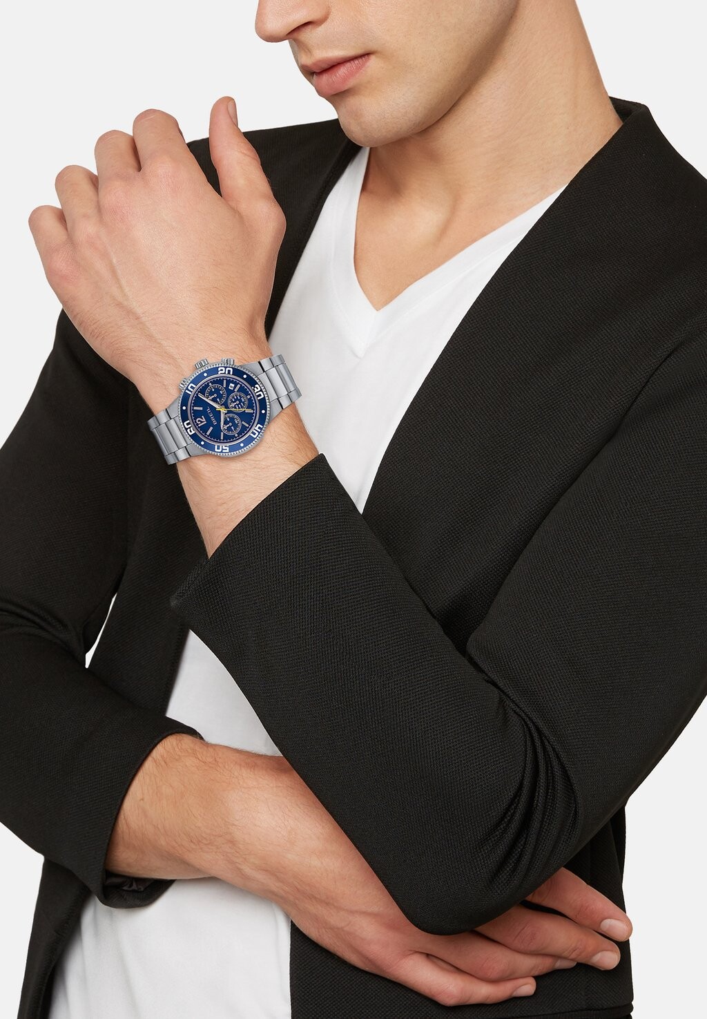 

Хронограф Adjust Breil, цвет acciaio blu
