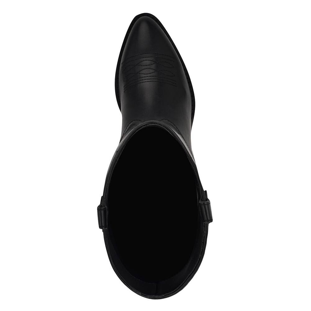 Женские повседневные ботинки в стиле вестерн Nine West Cwyft, цвет Black Cream Multi — фото 4