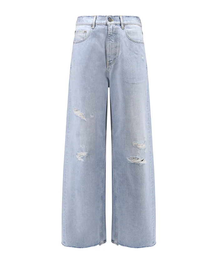 

Широкие джинсы Morgan со звездным декором Golden Goose, синий