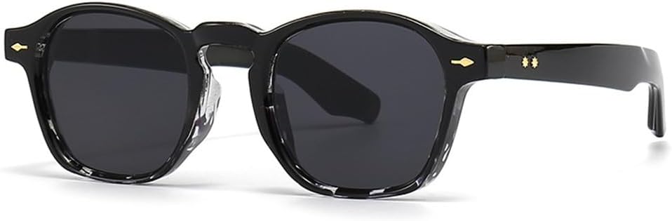 

Женские модные солнцезащитные очки с заклепками, очки для вождения, защита от УФ-излучения UV400, ретро-градиентные солнцезащитные очки, мужские модные солнцезащитные очки KTUCN, Pattern Black