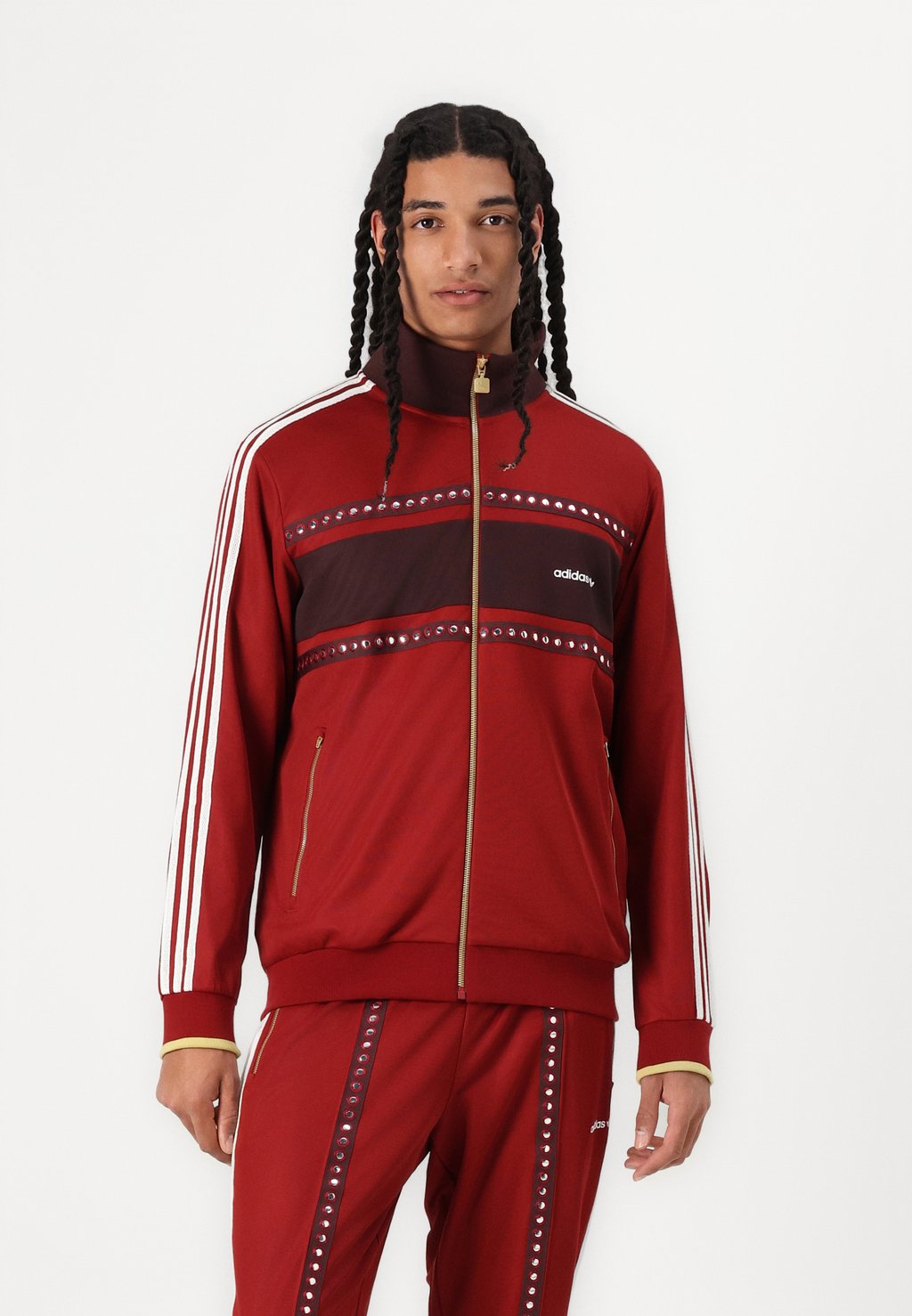 

Тренировочная куртка TRACK UNISEX Adidas Originals, темно-красный