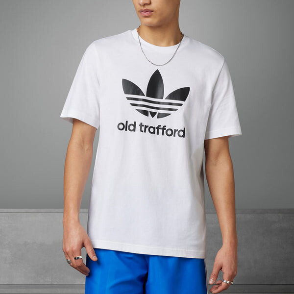 Футболка adidas originals Manchester United OG Trefoil T-Shirt 'White', белый — фото 4