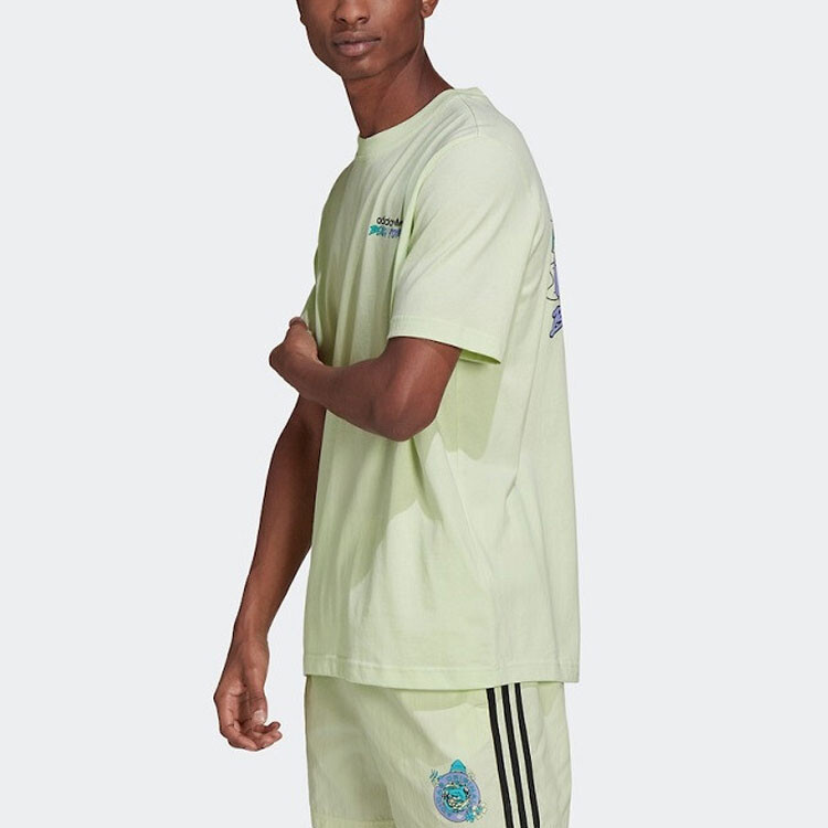 Футболка мужская светло-зеленая Adidas Originals, светло-зеленый — фото 4