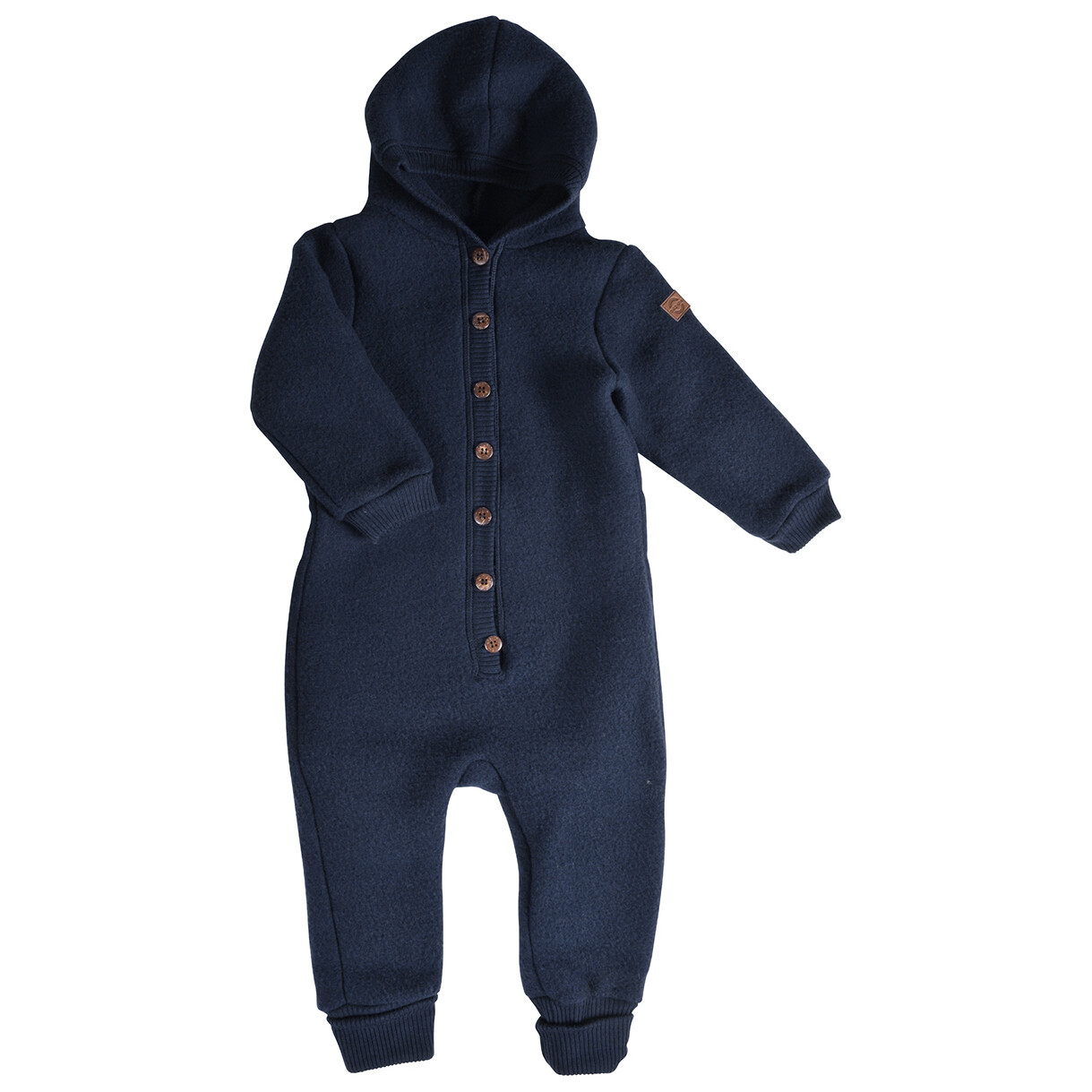 

Комбинезон Mikk-Line Wool Baby Suit with Hood, цвет Blue Nights