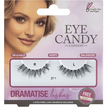 

Накладные ресницы Dramatize № 211 Черные, Eye Candy