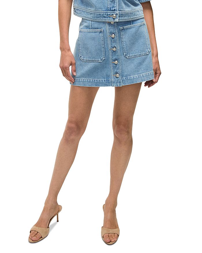 

Юбка мини Moxie Denim Veronica Beard, синий
