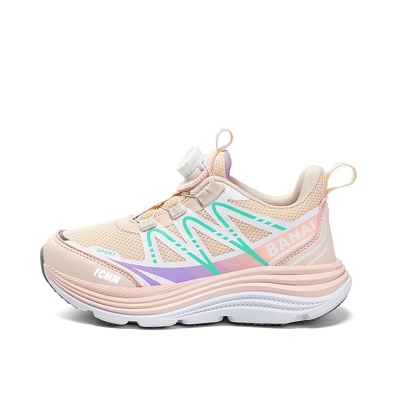 

Нескользящие и дышащие низкие повседневные кроссовки для детей FCMM, розовый