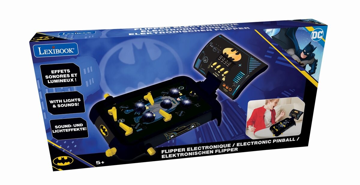 

Lexibook, электронный пинбол со звуком и подсветкой Batman Jg610Bat