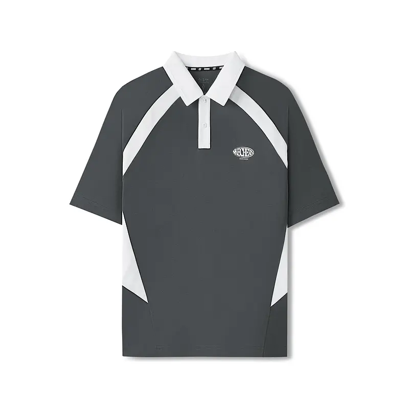 

Поло мужское smoky gray Skechers, серый