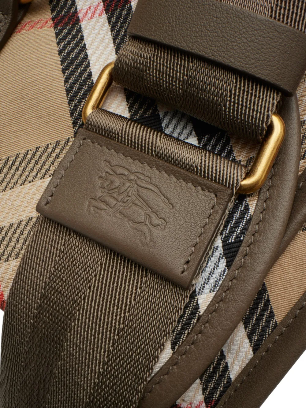 Сумка Burberry B Clip, бежевая — фото 4