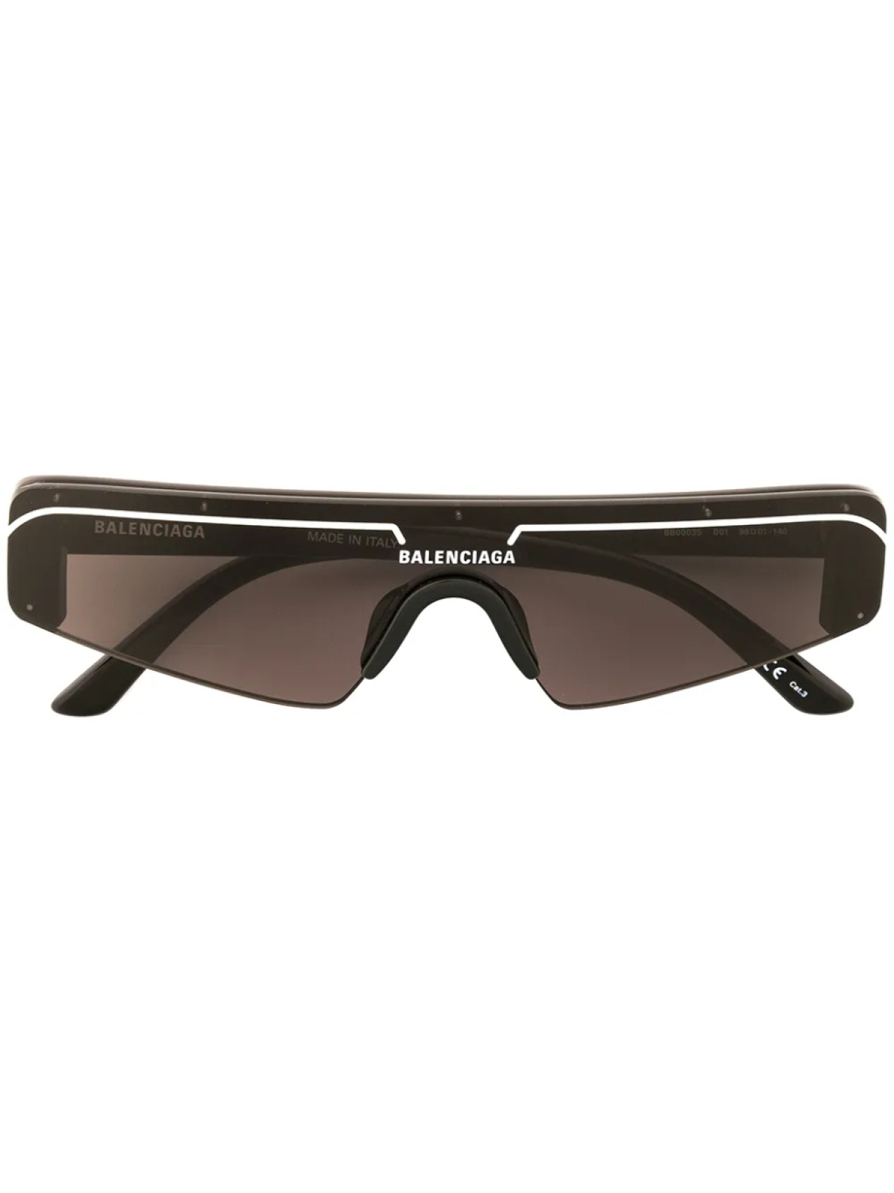 

Солнцезащитные очки-маска Balenciaga Eyewear, черный