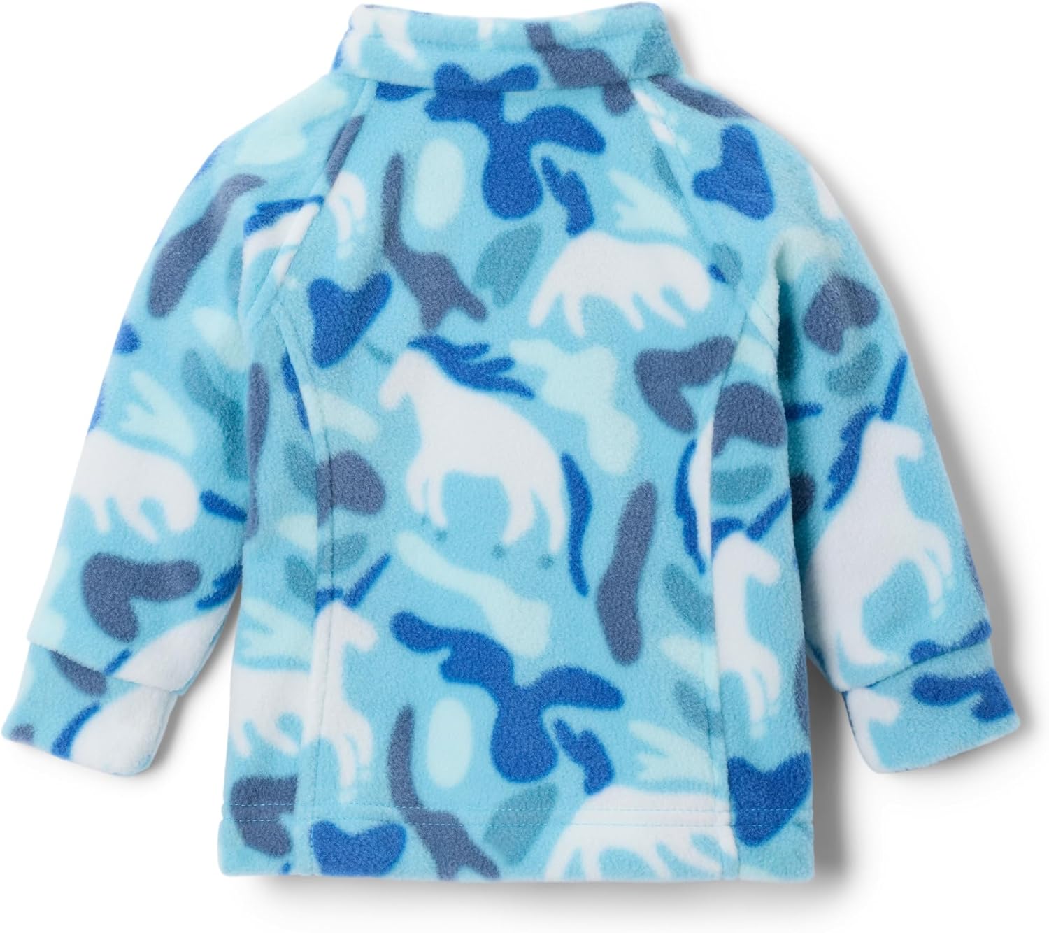 Детская флисовая куртка Columbia Kids Benton Springs II с принтом, Vintage Blue Uniflauge — фото 2