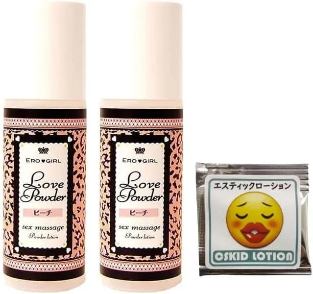 Тальк для тела Love Powder Peach 30 г + лосьон 5 мл, 2 шт