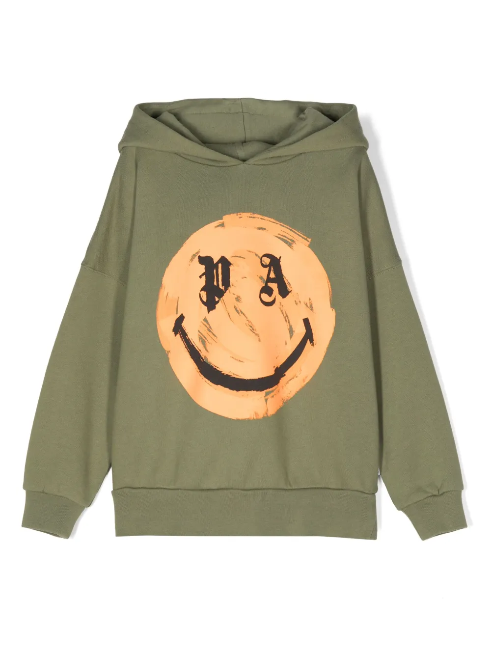Худи с логотипом из коллаборации с Smiley Palm Angels Kids, зеленый