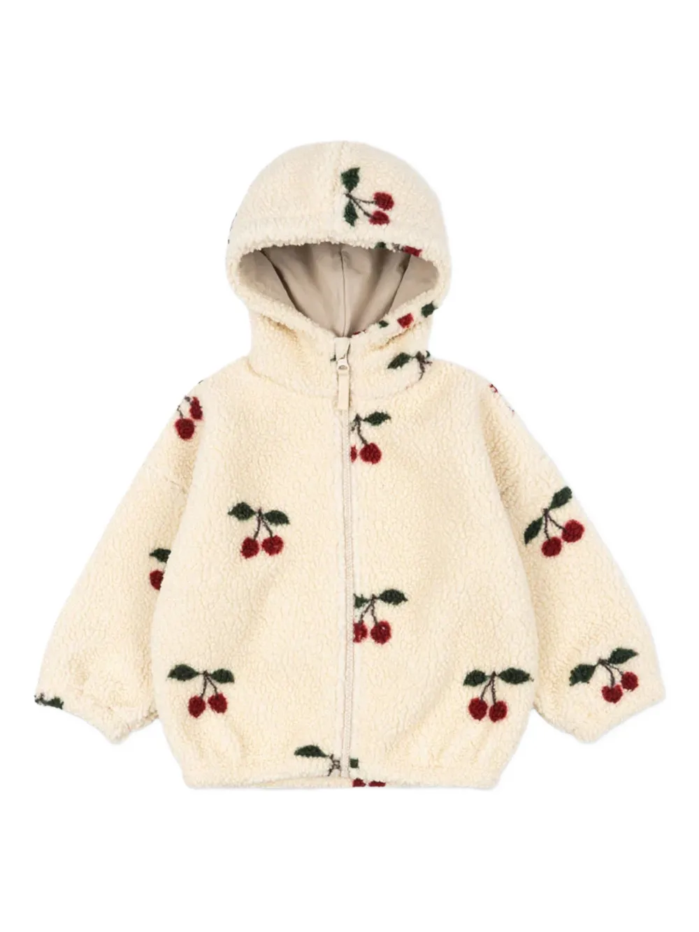 

Толстовка с принтом вишен и плюшевой отделкой Jody Konges Sløjd, нейтральный