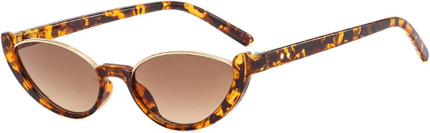 

Солнцезащитные очки «кошачий глаз» от Helena, дизайнерские модные солнцезащитные очки в маленькой оправе овальной формы для женщин, трендовые очки с защитой от УФ-излучения UV400, C1