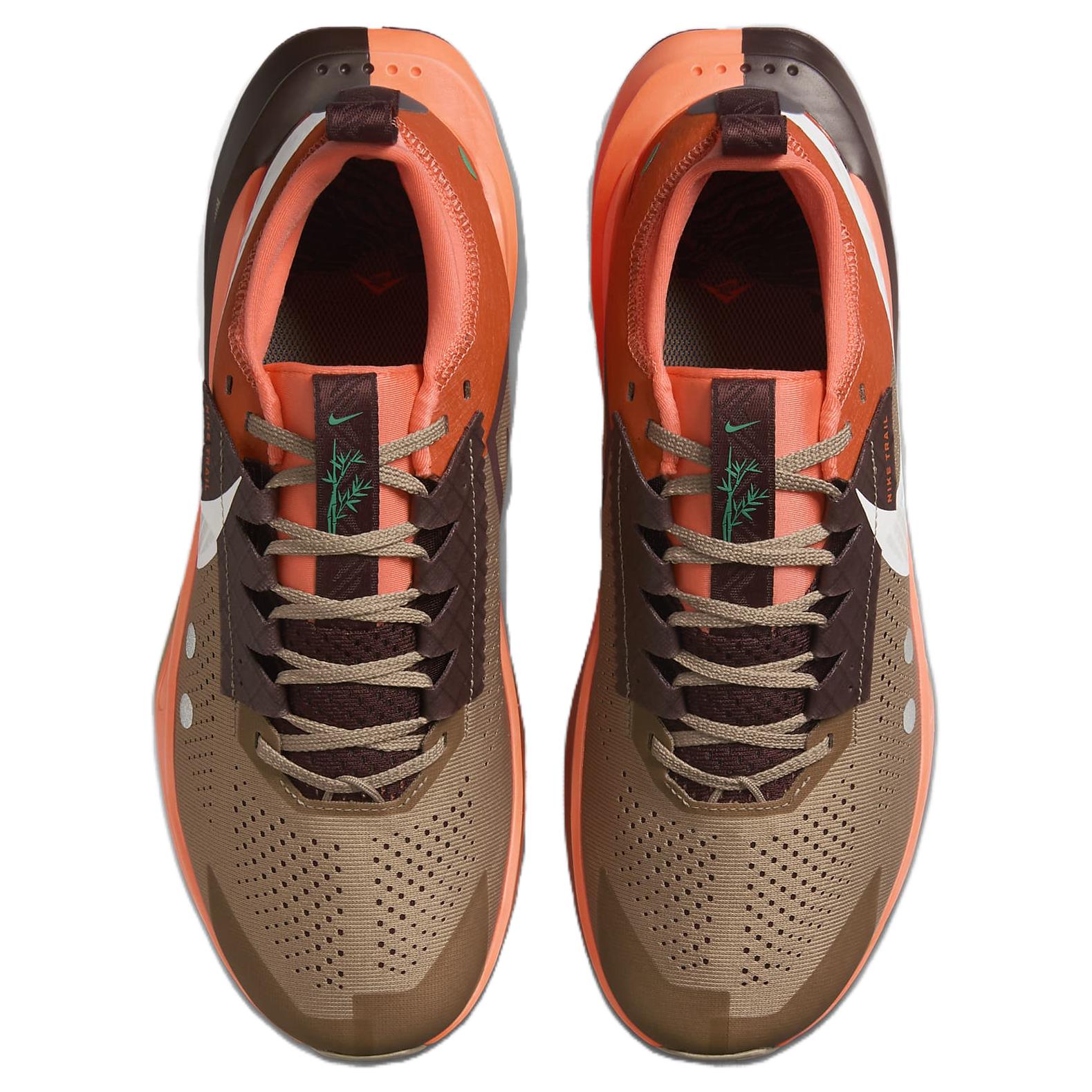 Nike ZoomX Zegama 2 Хаки Ярко-Малиновый Бордовый Раздавленный Белый Оранжевый Коричневый — фото 3