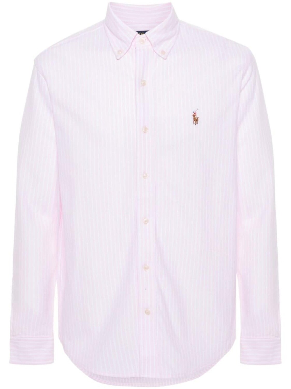 

Polo Ralph Lauren полосатая рубашка с логотипом Polo Pony, розовый