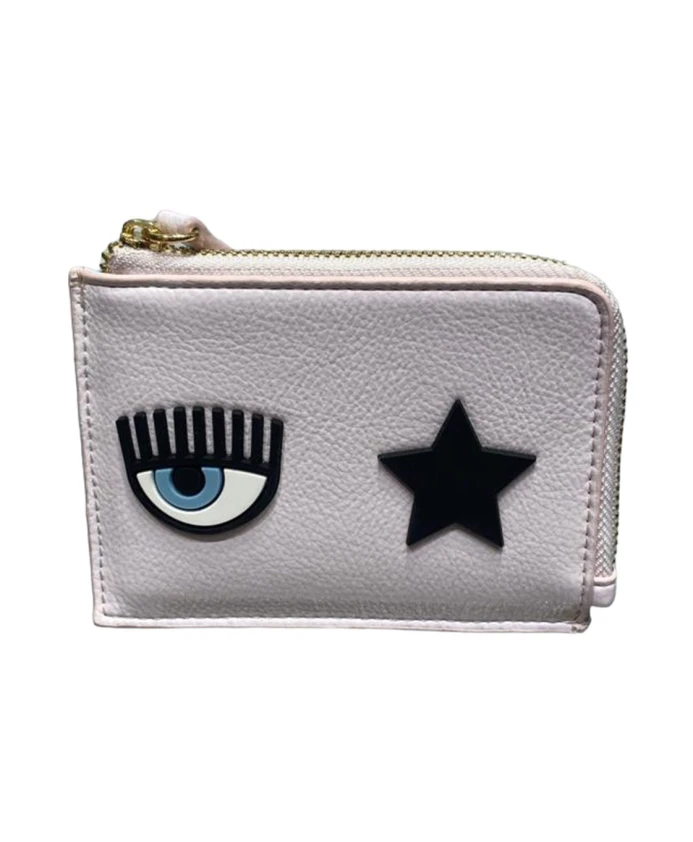 

Искусственный розовый кошелек Chiara Ferragni Collection, розовый