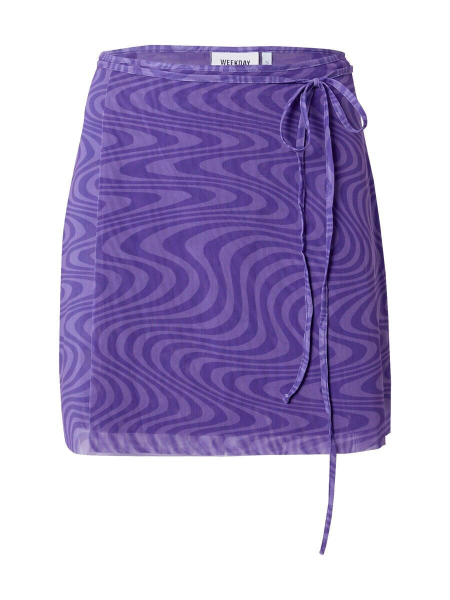 

Юбка Weekday IRENA, цвет Pastel Purple/Dark Purple