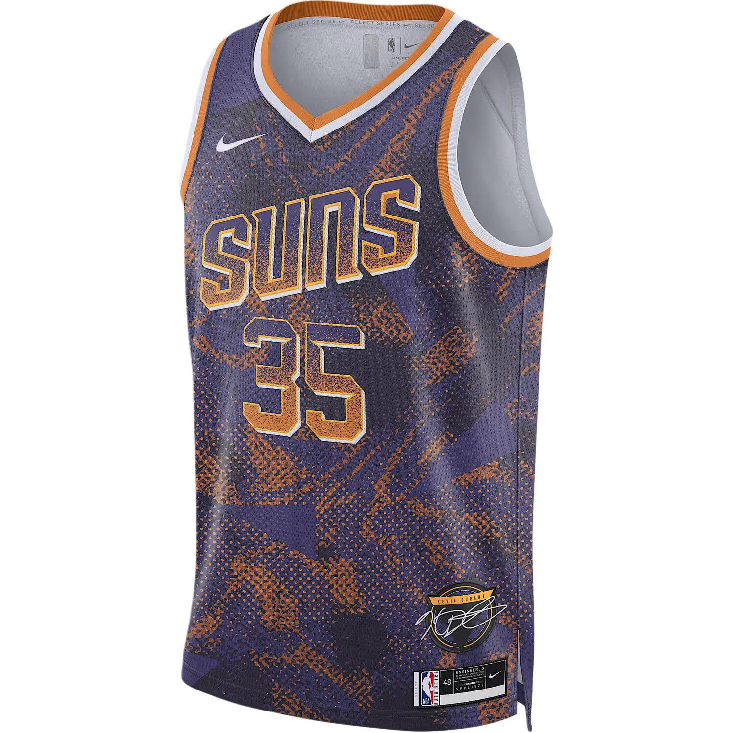 

Футболка Kevin Durant Phoenix Suns 2025/26 Select Series мужская Dri-FIT NBA Swingman Nike, белый