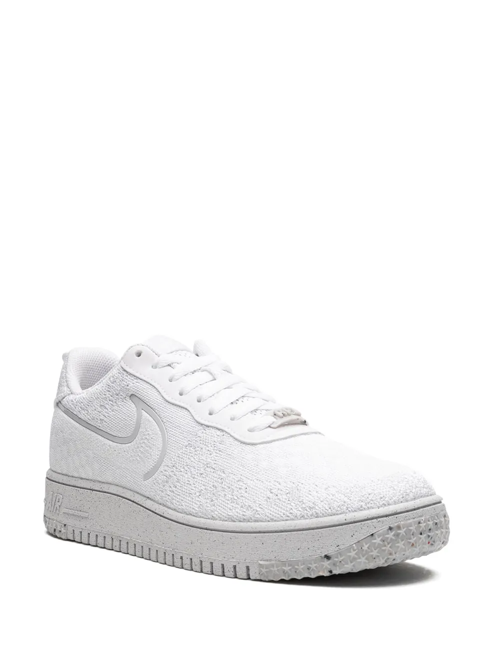 Кроссовки Air Force 1 Flyknit NN Whiteout Nike, белый — фото 2