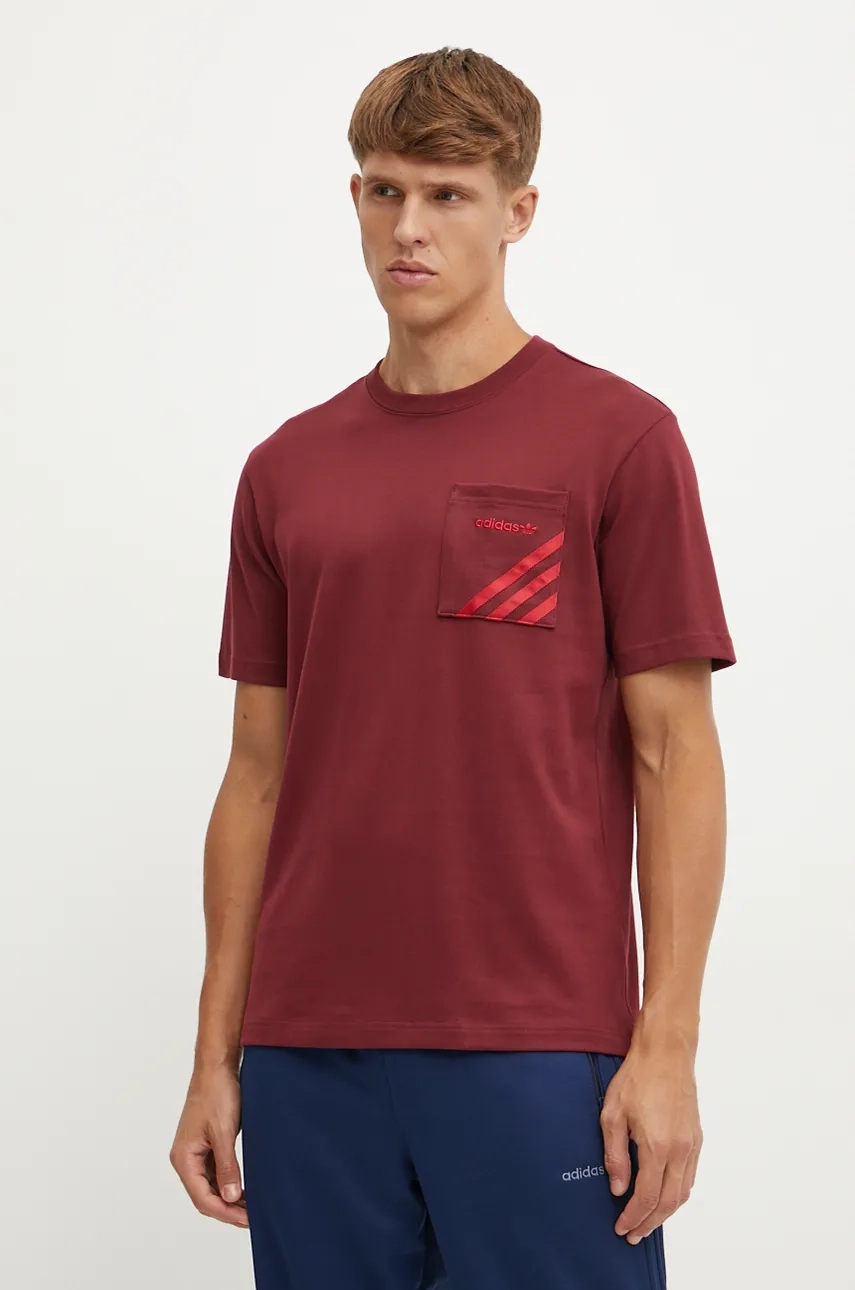 

Футболка adidas Originals, гранатовый