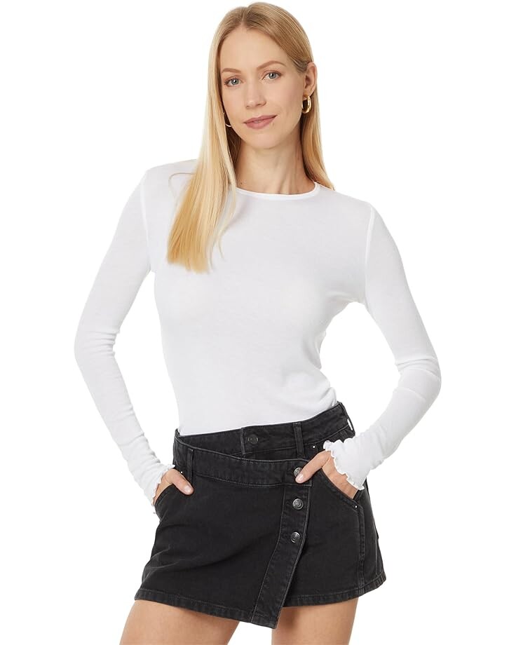 

Топ Free People Long Nights Layering Top, цвет Optic White