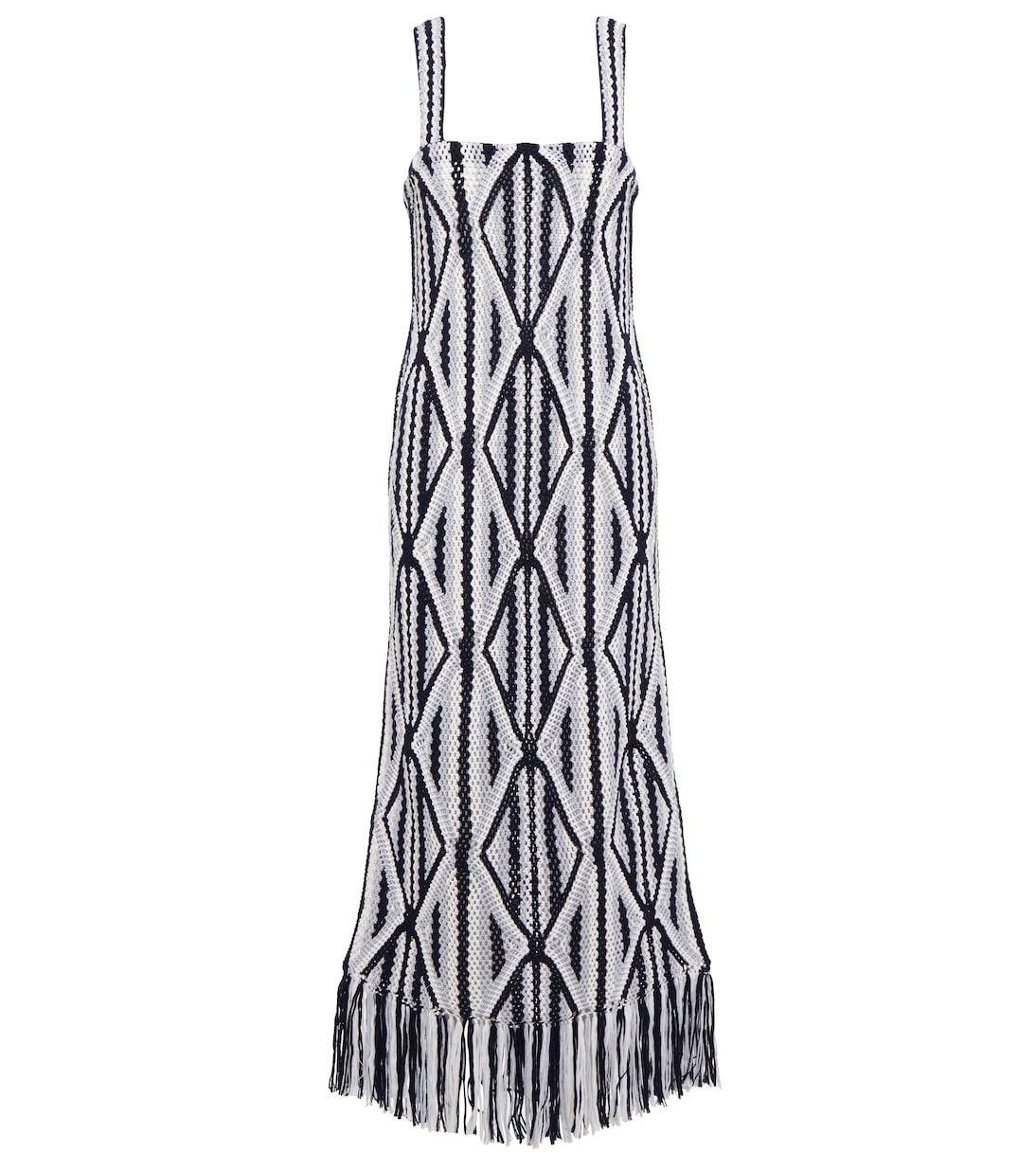 

Платье макси Daria из шерсти макраме Gabriela Hearst, Htr Grey Multi