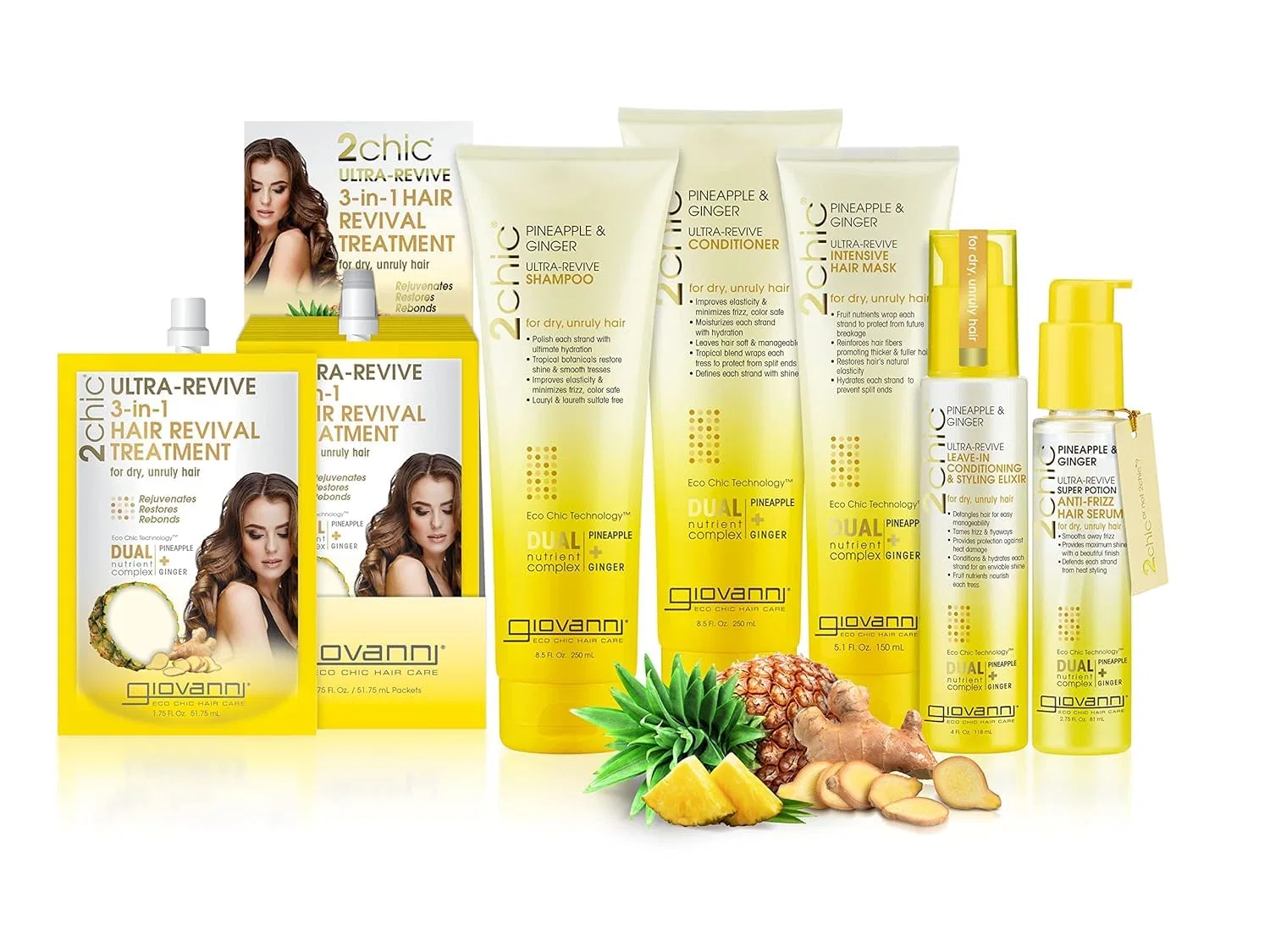 Сыворотка для волос 2 Chic Ultra-Revive Anit Frizz от Giovanni Cosmetics Giovanni — фото 2