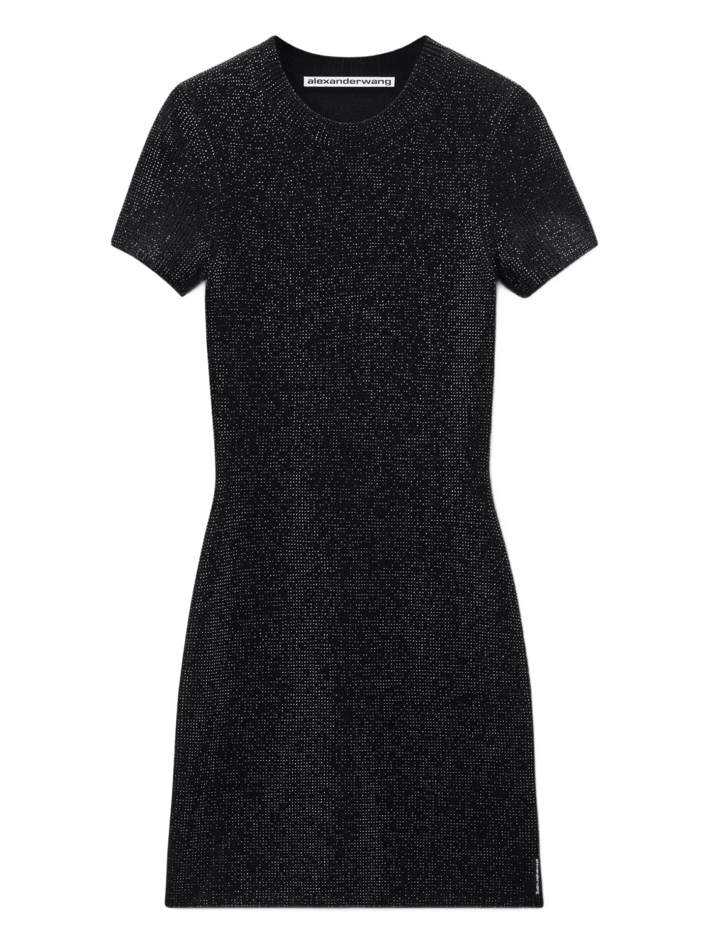 

Мини-платье с круглым вырезом Alexander Wang, черный