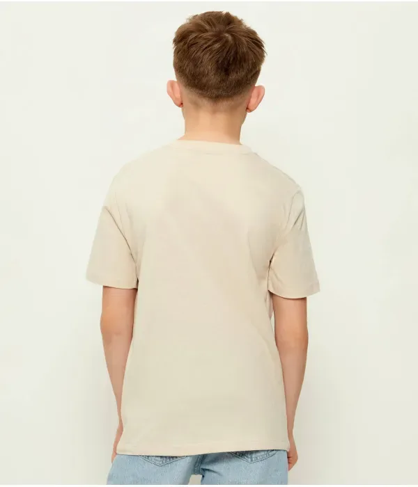 Футболка regular fit Calvin Klein Jeans, бежевый — фото 3