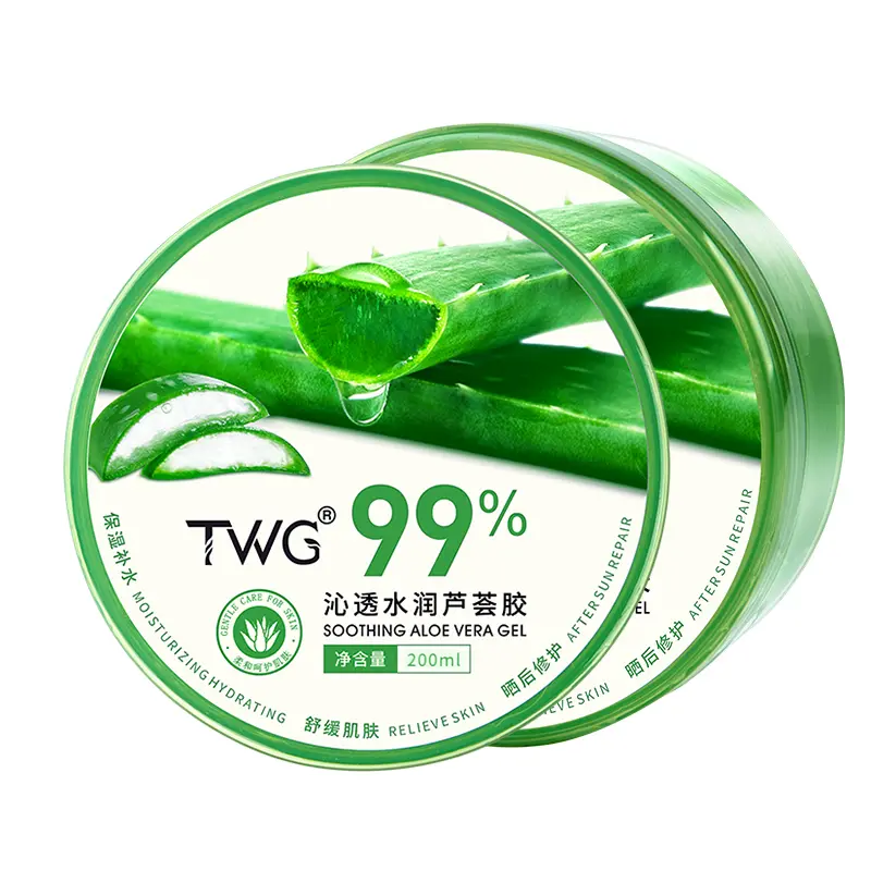 

Гель-крем для лица с алоэ вера: борется с акне, успокаивает, стабилизирует, увлажняет, восстанавливает, питает 260 мл TWG, [two bottles]hydrating aloe vera gel 200ml*2