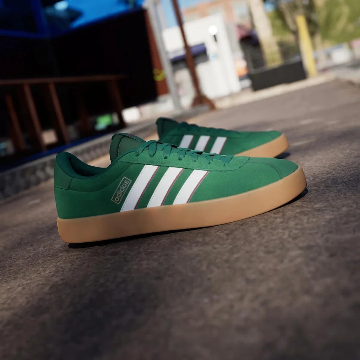 Кроссовки теннисные adidas, зеленый — фото 3