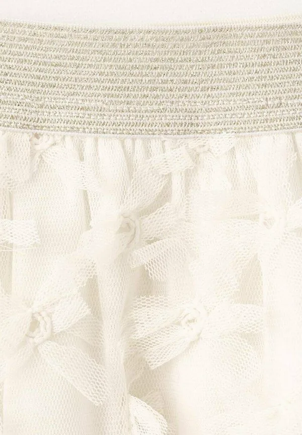 Детская юбка а-силуэта Mango Kids, Off White — фото 3