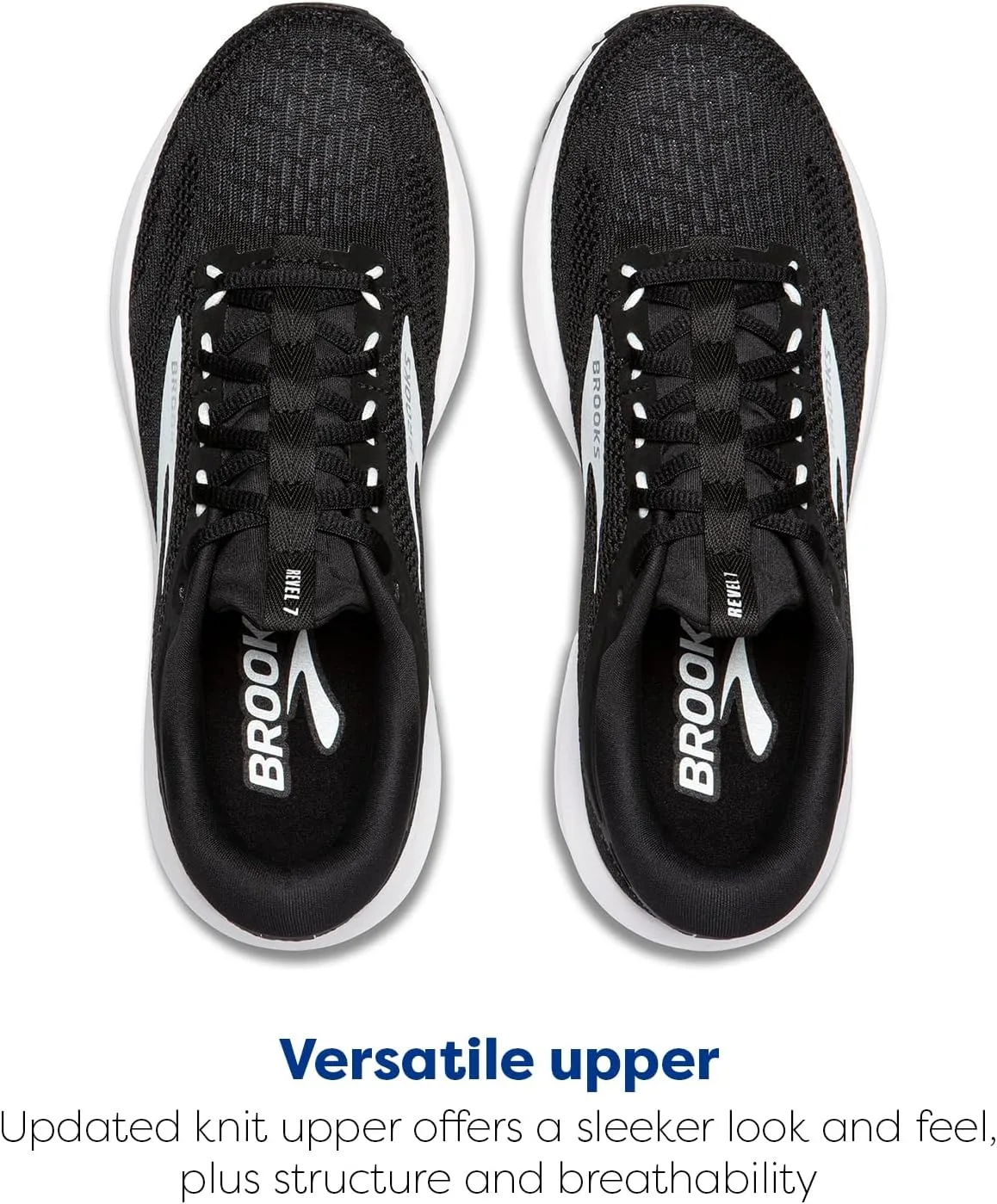 Мужские кроссовки Brooks Revel 7, белый/черный — фото 4