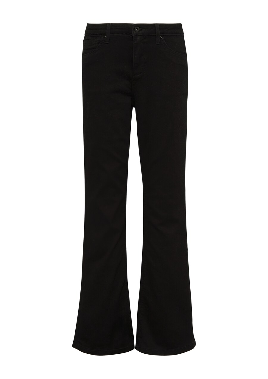 

Тканевые брюки QS Flared Pants Reena, черный