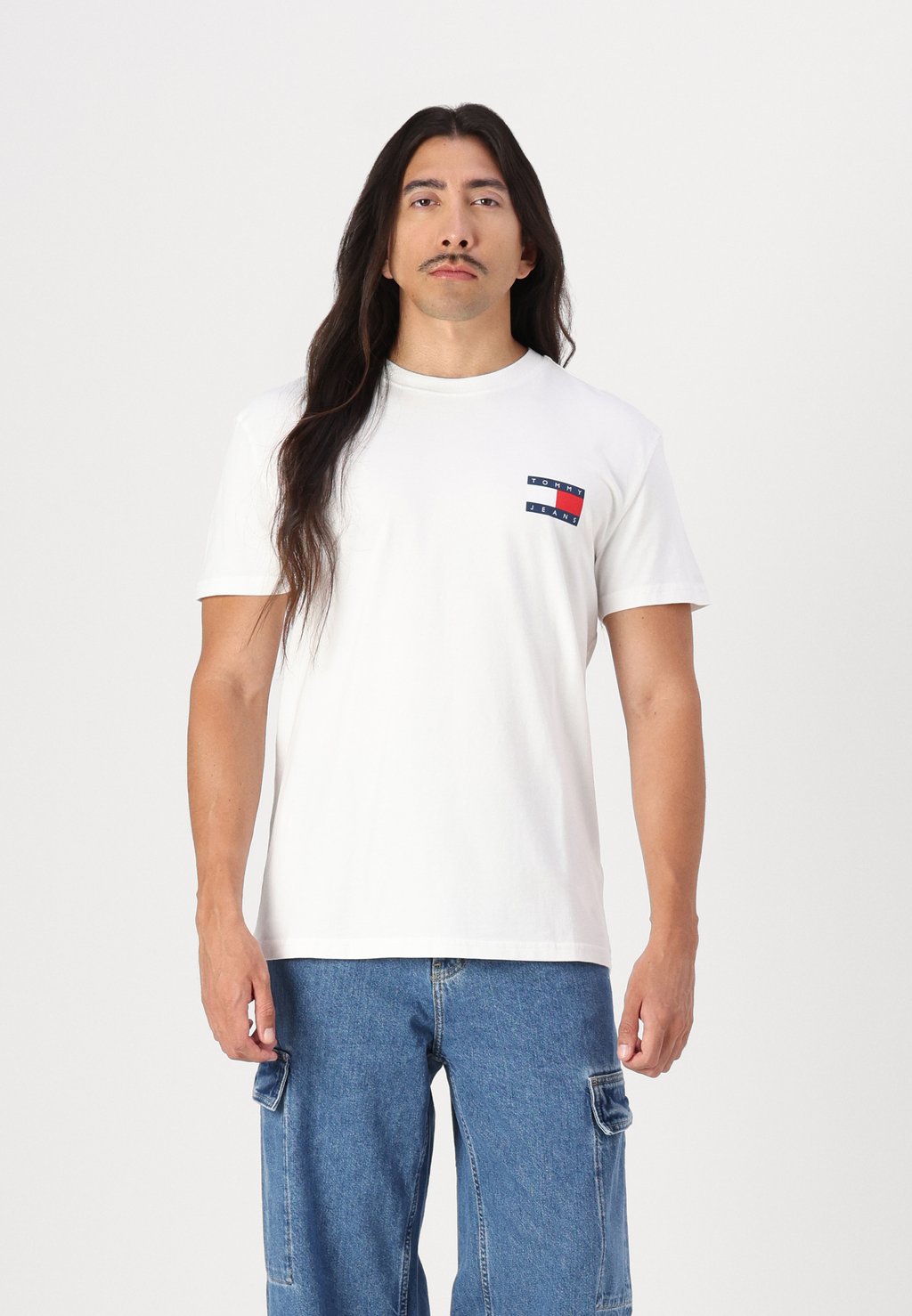 

Футболка с принтом HERITAGE FLAG TEE Tommy Jeans, слоновая кость