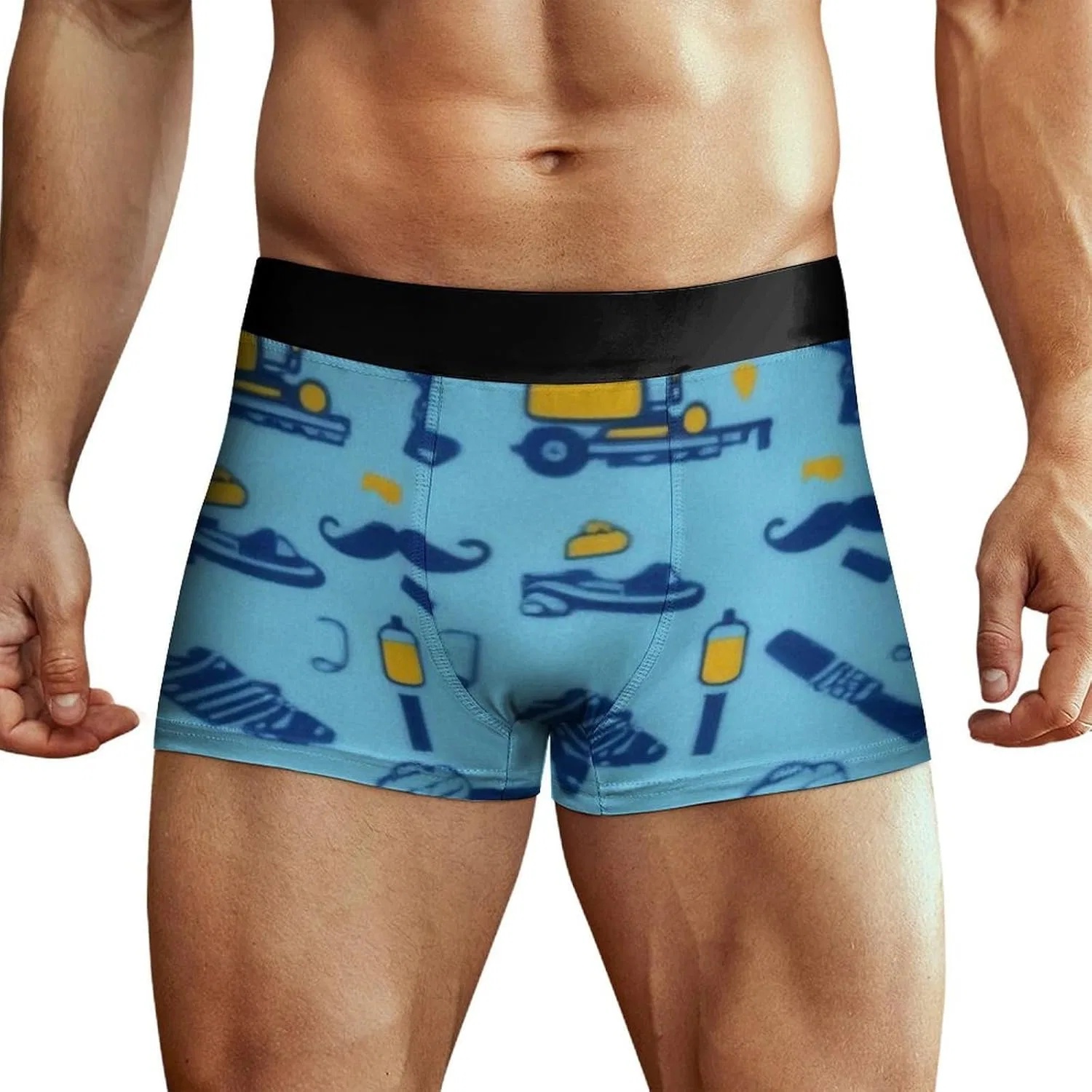 Боксеры, American Flag, Blue Dad