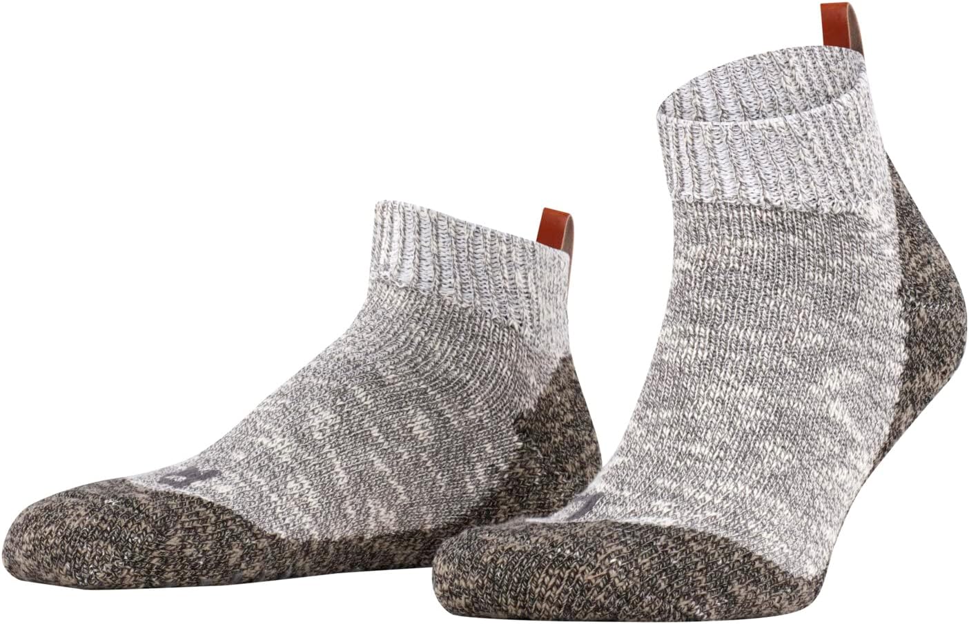 

Мужские носки-тапочки FALKE Lodge Homepad, укороченные до щиколотки, домашние носки для зимы и осени, с противоскользящей подошвой, уютные и теплые, хлопок, серый/светло-серый