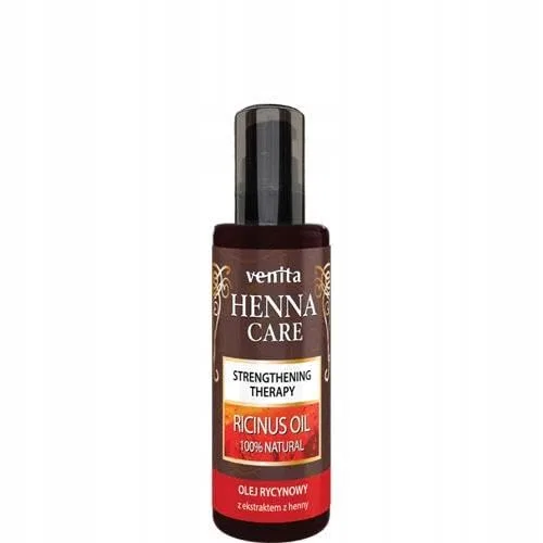 Касторовое масло VENITA Henna Care 100% с экстрактом хны, 50 мл Sonia