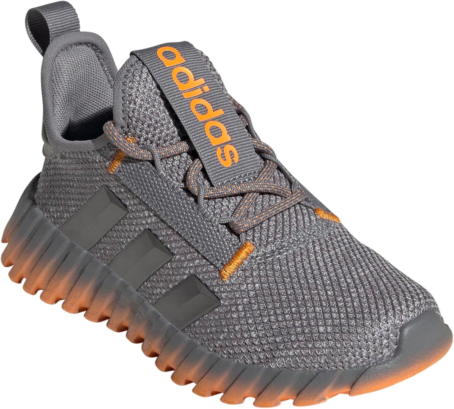 Детские кроссовки Adidas Kaptir Flow (унисекс), оранжевый/серый — фото 2