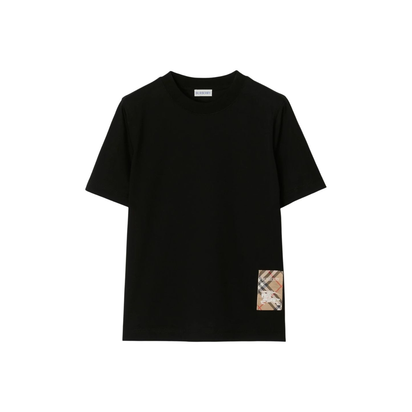 Футболка Burberry Check patch, черный