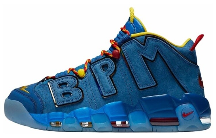 

Кроссовки Nike Air More Uptempo Doernbecher, Синий, Кроссовки Nike Air More Uptempo Doernbecher