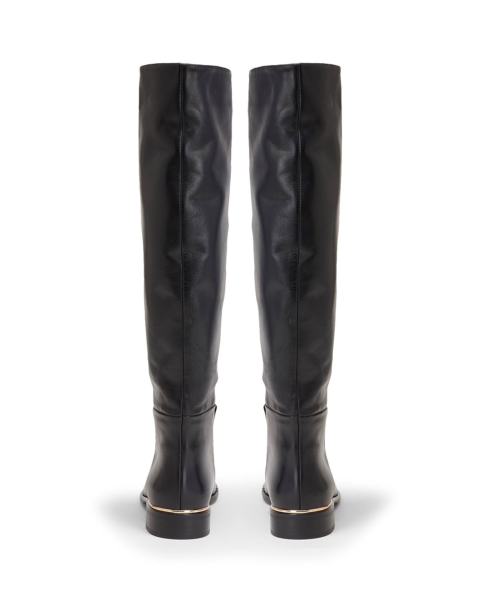 Ботинки Leather Tall Boots With Embellishment Leonardo Principi, черный — фото 4